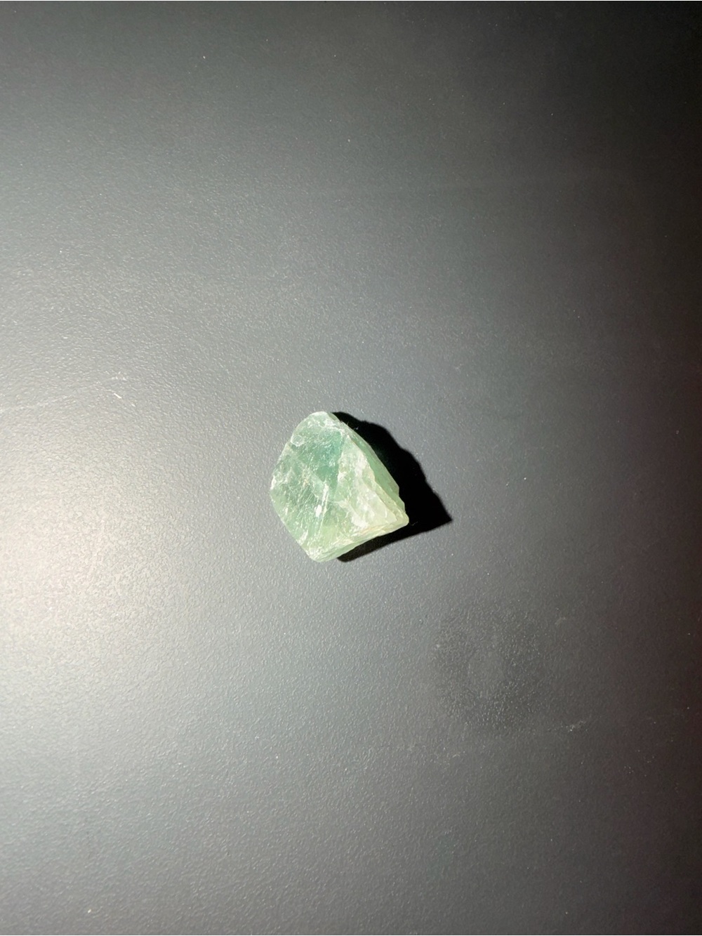 Green Rough Crystal Pendant - Natural Gem Accent